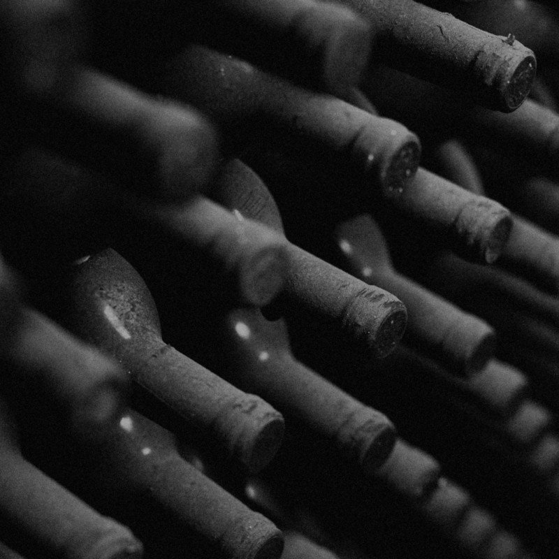 wine bottles darker